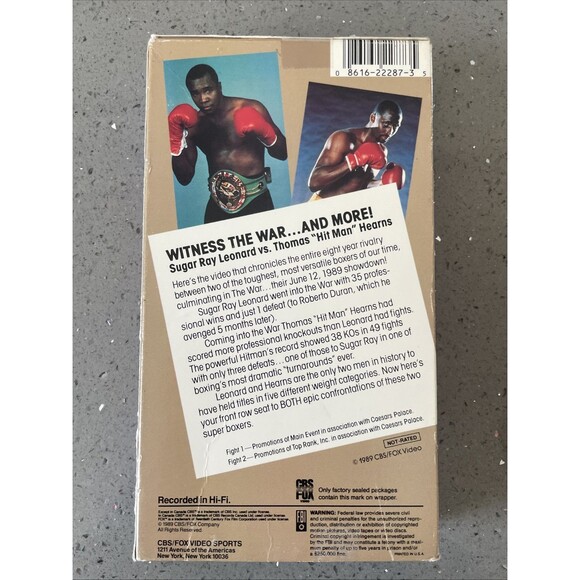 The Leonard/Hearns Saga CBS FOX VHS - Picture 2 of 7
